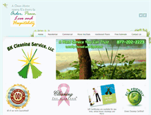 Tablet Screenshot of bkcleaningservices.com